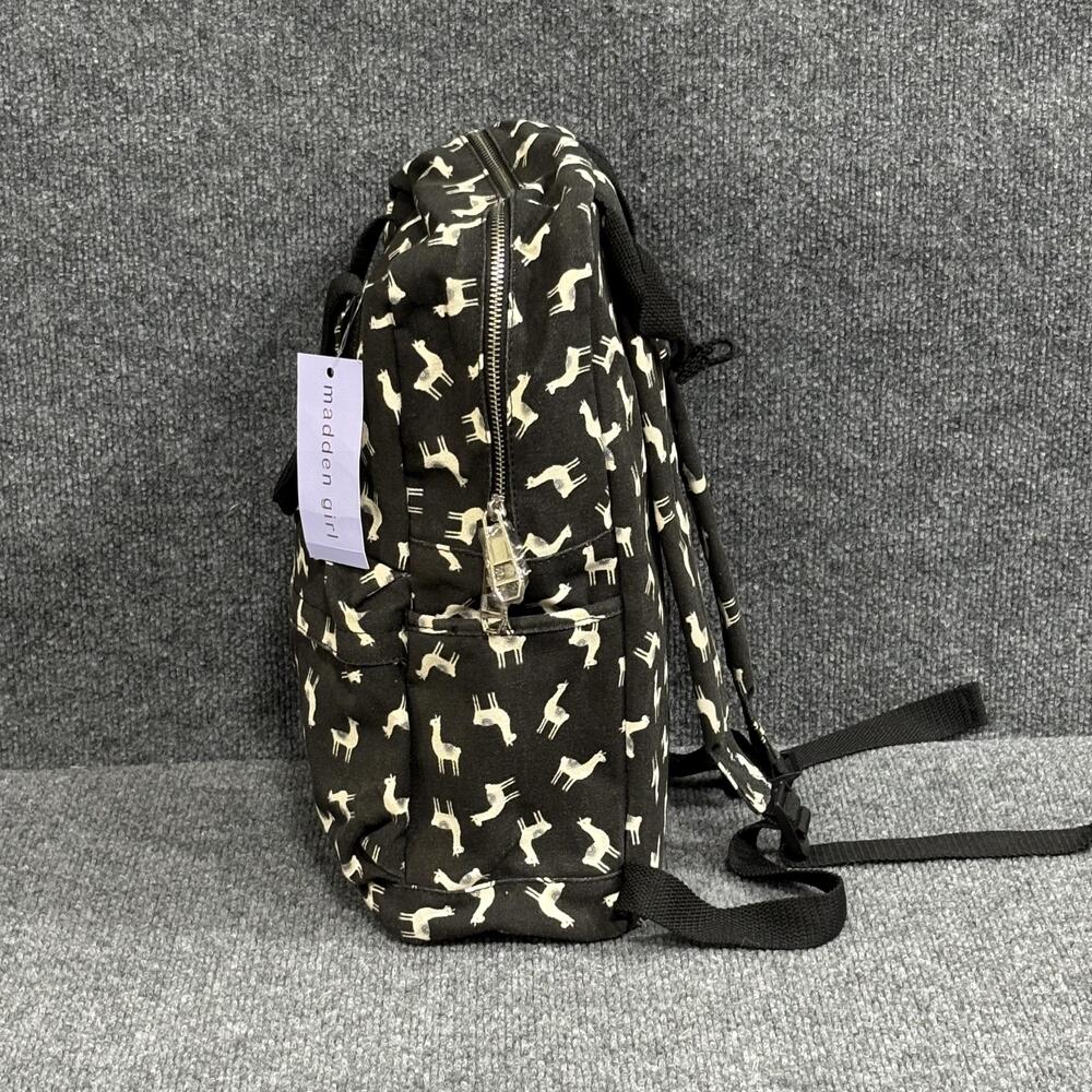 Madden Girl Backpack Womens Llama Print Casual School Bookbag MG-4572 - Picture 4 of 14